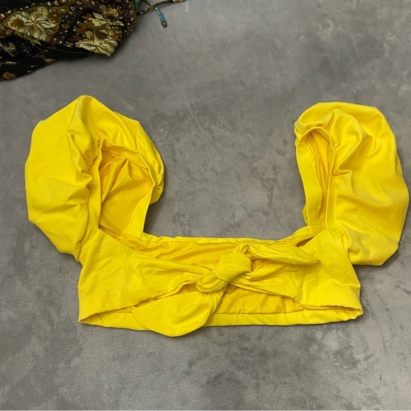 New! SET Agua Bendita Eileen Isabella Puff Sleeve Bikini 10920 12631 - Picture 11 of 16